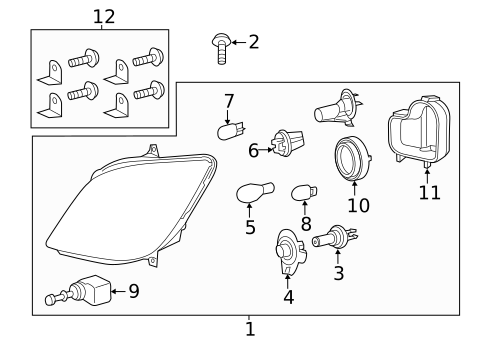 Bulbs - Chassis for 2016 Mercedes-Benz Sprinter 2500 #1