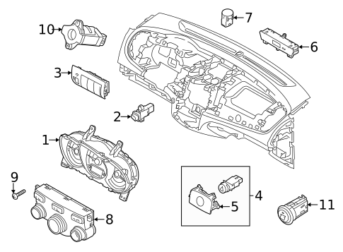 Switches for 2011 Kia Forte #1