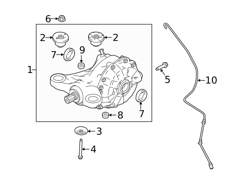 Axle & Differential for 2020 Land Rover Defender 90 #1