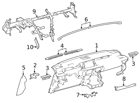 Instrument Panel for 2025 Lexus RC350 #0