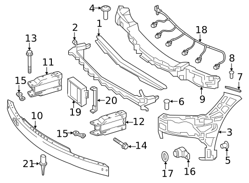Bumper & Components - Front for 2009 Mercedes-Benz CLS63 AMG #2