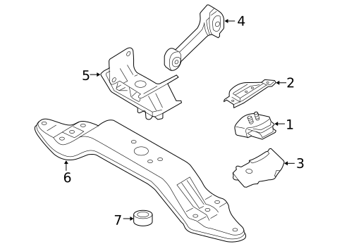 Engine & Trans Mounting for 2004 Subaru Baja #1