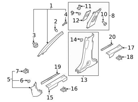 Front Seat Belts for 2022 Hyundai Santa Fe #3