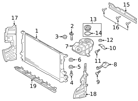 Radiator & Components for 2017 Audi A6 Quattro #0