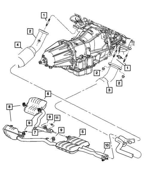 Exhaust System for 2008 Dodge Charger #2