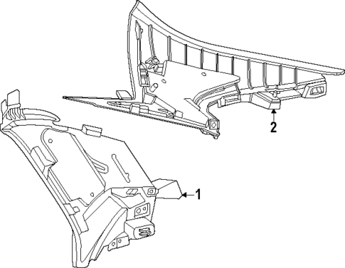 Interior Trim - Quarter Panels for 2025 Mercedes-Benz GLC43 AMG #2
