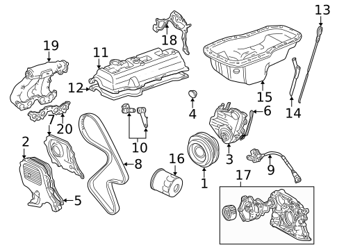 Engine Parts for 2000 Toyota Camry #0