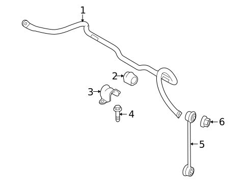 Stabilizer Bar & Components for 2013 Ford Transit Connect #1