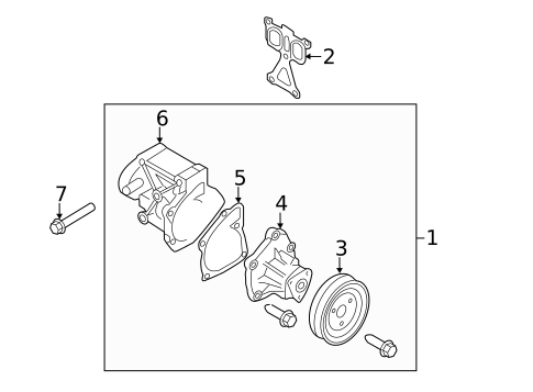 Water Pump for 2012 Kia Sorento #0