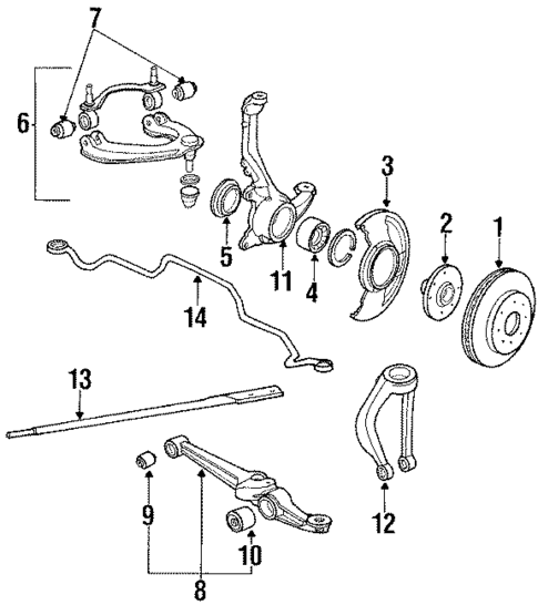 Suspension Components for 1991 Honda CRX #0