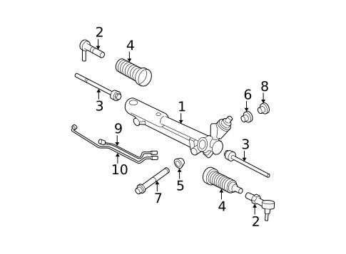 Steering Gear & Linkage for 2007 Mercury Mountaineer #0