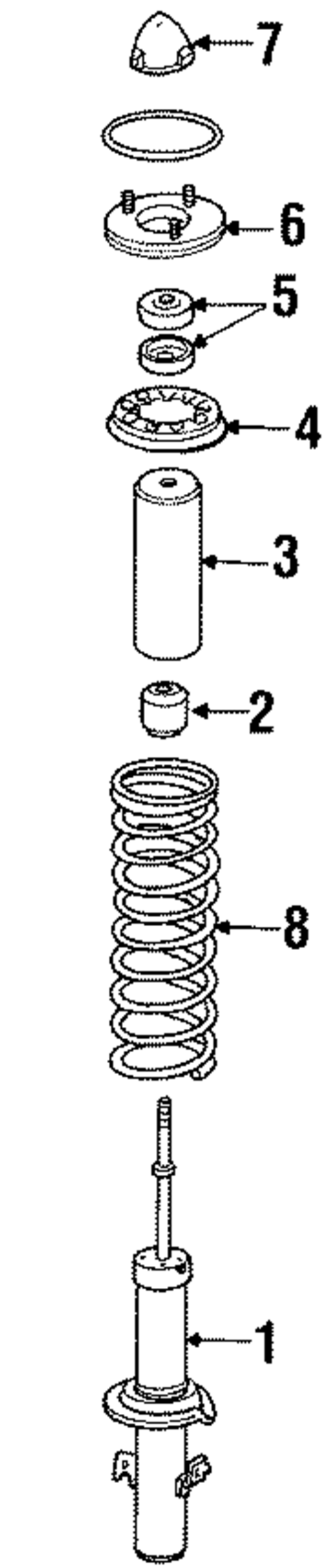 Struts & Components for 1987 Honda Accord #0