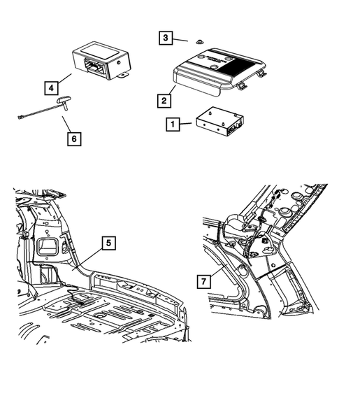 Radio, Antenna, Speakers, DVD and Video systems for 2008 Chrysler Pacifica #3