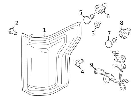 Bulbs - Chassis for 2015 Ford F-150 #2