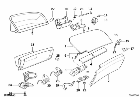 Instrument Carrier / Mounting Parts for 1992 BMW 850Ci #1