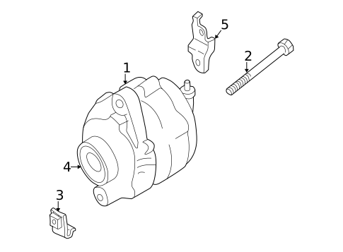 Alternator for 2003 Nissan Maxima #1