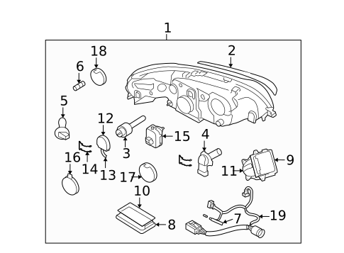 Bulbs - Chassis for 2006 Volvo S60 #1