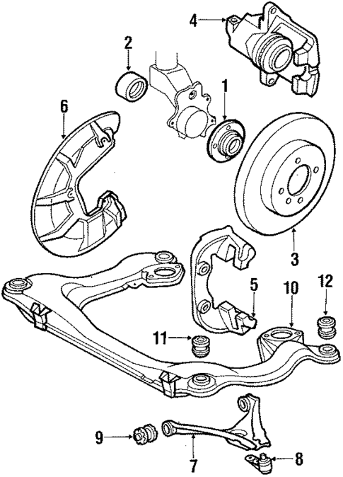 Front Suspension for 1985 Volkswagen Quantum #1