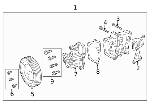 Water Pump for 2012 Chrysler 200 #0