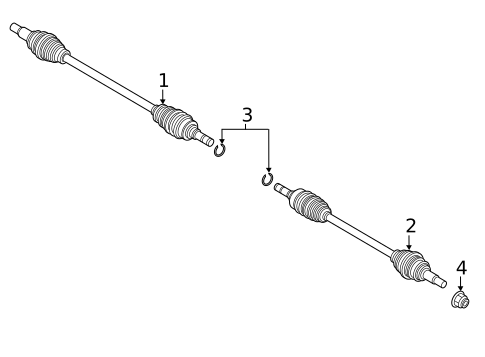 Drive Axles for 2022 Mazda CX-30 #1