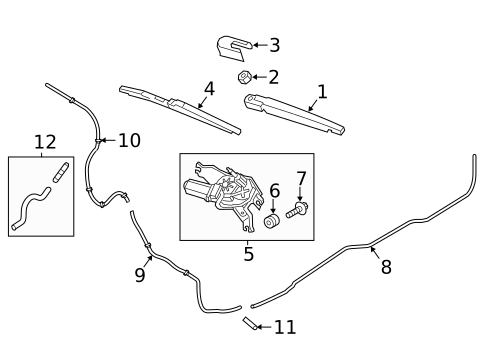 Wiper & Washer Components for 2021 Kia Rio #1