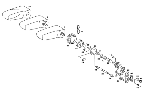 Folding Armrest for 1988 Mercedes-Benz 560SEL #1