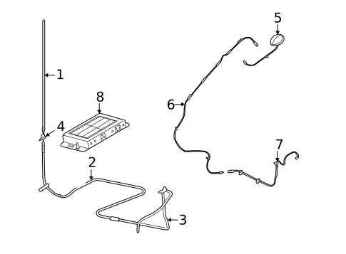 Antenna & Radio for 2007 Lincoln Mark LT #0