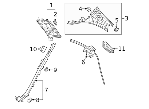 Interior Trim - Quarter Panels for 2021 Mercedes-Benz AMG GT 53 #2