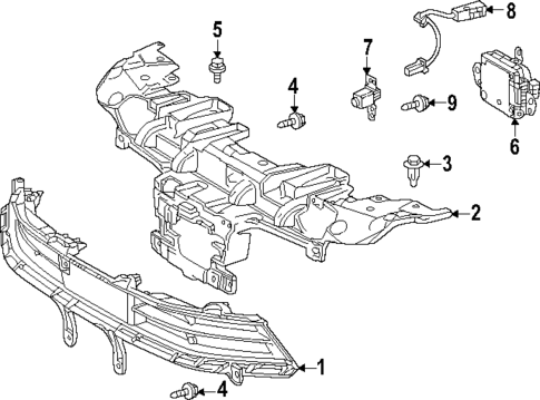 Grille & Components for 2025 Toyota Prius #0