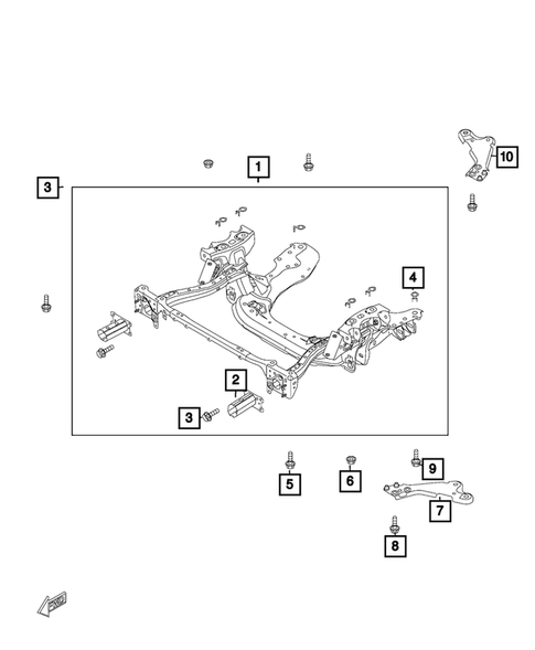 Front Suspension, Strut and Cradle for 2017 Fiat 124 Spider #2