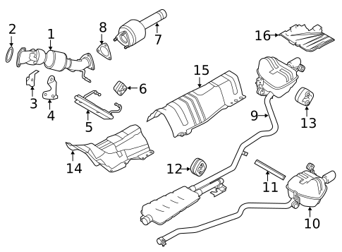 Exhaust Components for 2017 Land Rover Discovery Sport #0