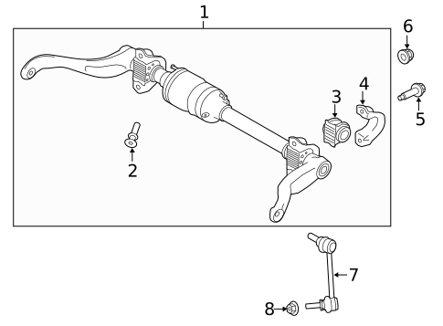 Stabilizer Bar & Components for 2023 Land Rover Defender 90 #6