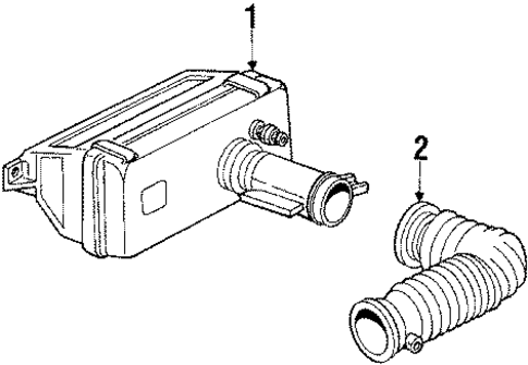 Air Intake for 1988 Oldsmobile Cutlass Calais #0