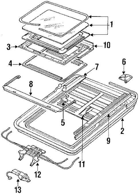 Sunroof for 1989 Hyundai Sonata #0