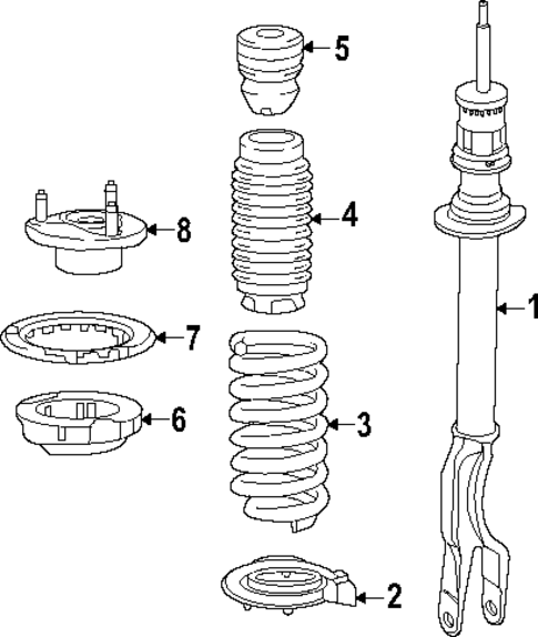 Struts & Components for 2025 Mercedes-Benz EQE SUV AMG® #0