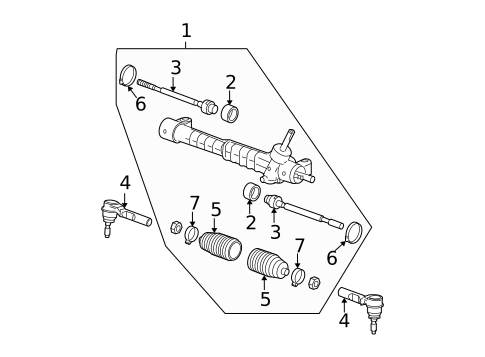 Steering Gear & Linkage for 2008 Chevrolet Malibu #1
