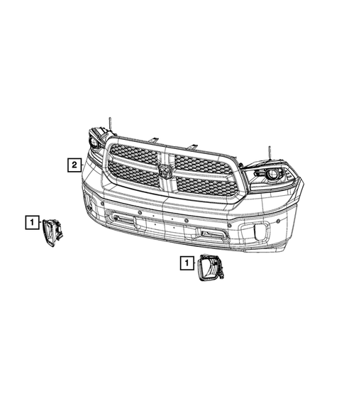 Lamps-Interior and Exterior for 2018 Ram 1500 #13