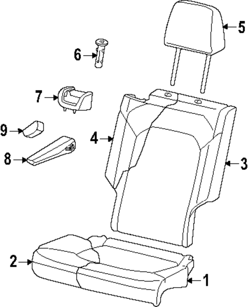 Rear Seat for 2025 Volkswagen ID. Buzz #3