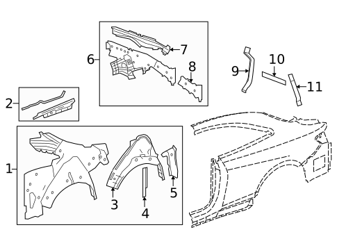 Inner Structure for 2018 Mercedes-Benz S63 AMG #1
