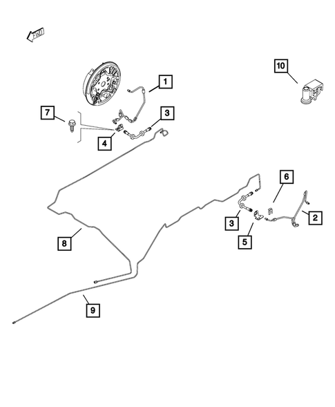 Hydraulic Control Unit, Brake Tubes and Hoses for 2020 Ram ProMaster City #2