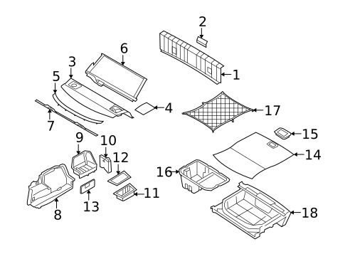 Interior Trim - Rear Body for 2011 BMW 328i xDrive #2