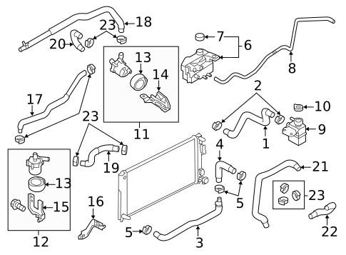 Hoses & Lines for 2011 Nissan LEAF #0