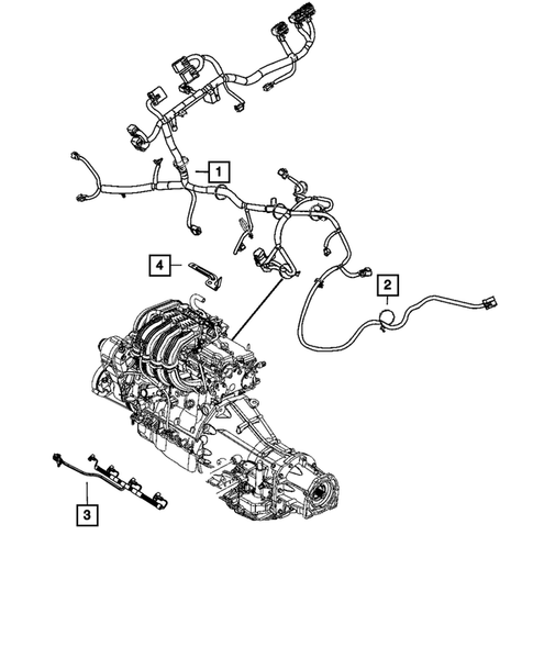 Wiring-Powertrain for 2018 Jeep Wrangler JK #2
