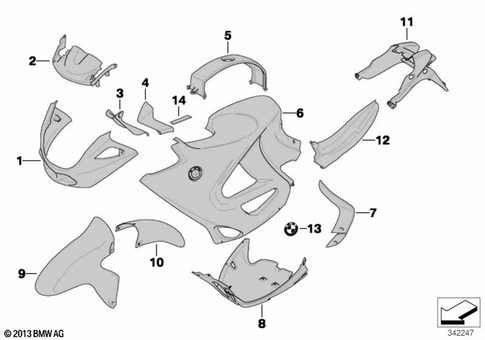 Painted Parts for 2003 BMW-Motorrad K 1200 GT #1