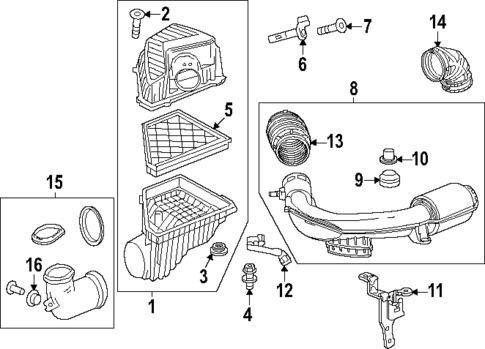 Air Intake for 2025 GMC Acadia #0