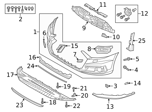 Bumper & Components - Front for 2020 Audi A8 Quattro #2