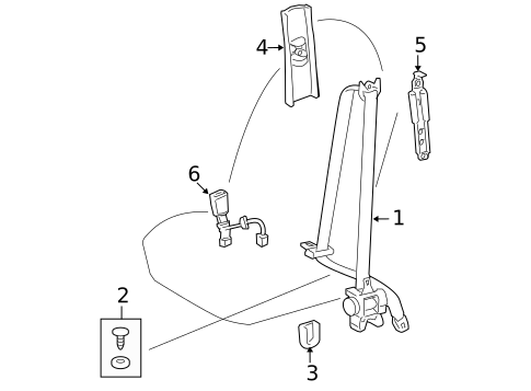 Seat Belt for 2011 Toyota Corolla #0
