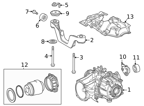 Differential for 2025 Toyota Highlander #0