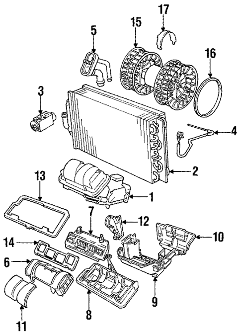 Condenser, Compressor & Lines for 1991 BMW 735iL #1
