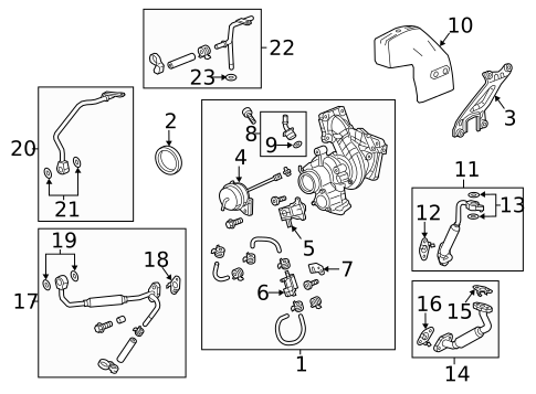 Turbo Charger for 2017 Cadillac CTS #0